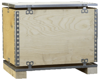 Faltbare Sperrholzkisten