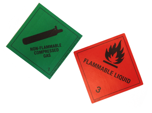 Gefahrengutaufkleber