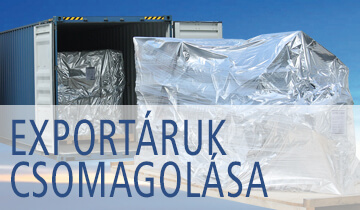 Exportáruk csomagolása